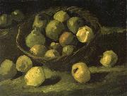 Vincent Van Gogh Still life with Basket of Apples (nn04) oil painting artist